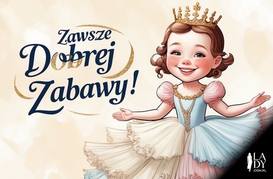 Kartka z małą księżniczką dla dziewczynki