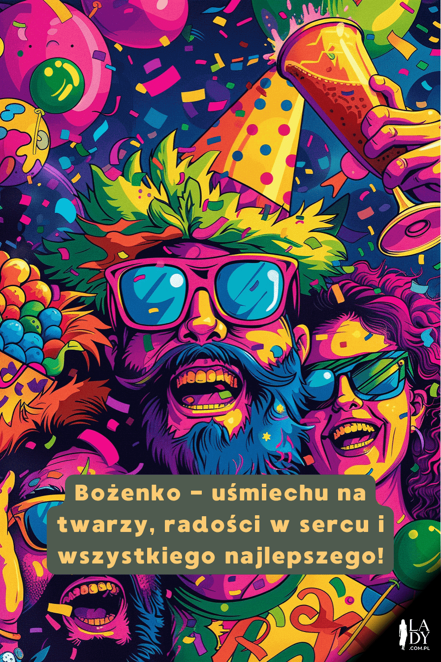 Humorystyczna kartka z życzeniami na imieniny