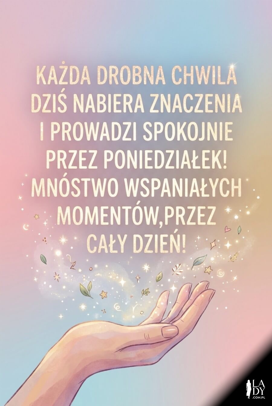 Magiczna ilustracja z motywem łapania chwil na poniedziałek