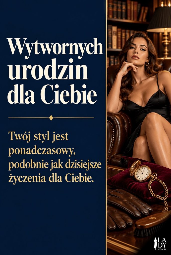 Kieszonkowy zegarek na aksamitnej poduszeczce w eleganckim gabinecie, dostojna kartka urodzinowa
