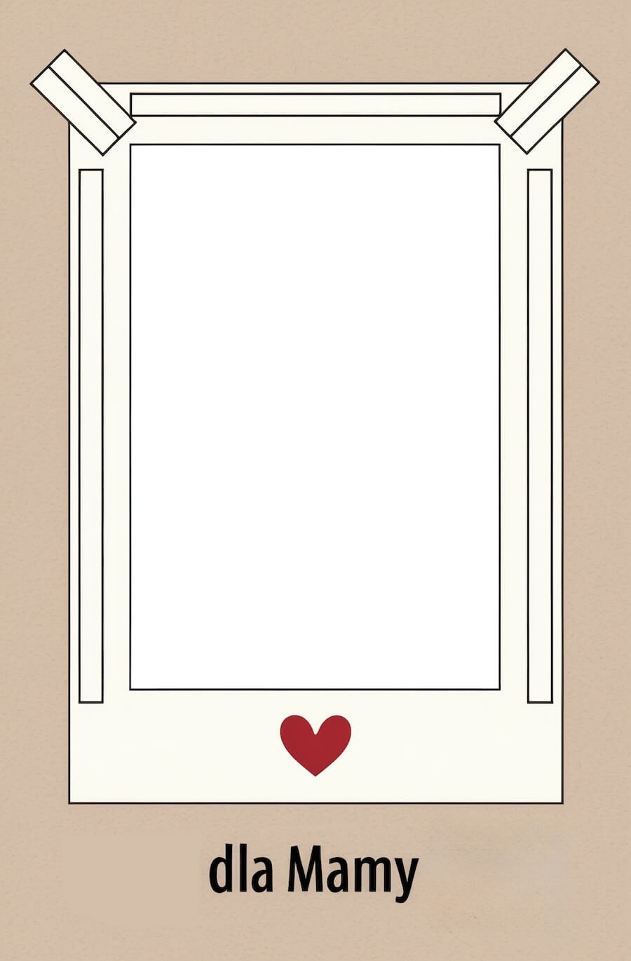 Laurka z miejscem na zdjęcie mamy
