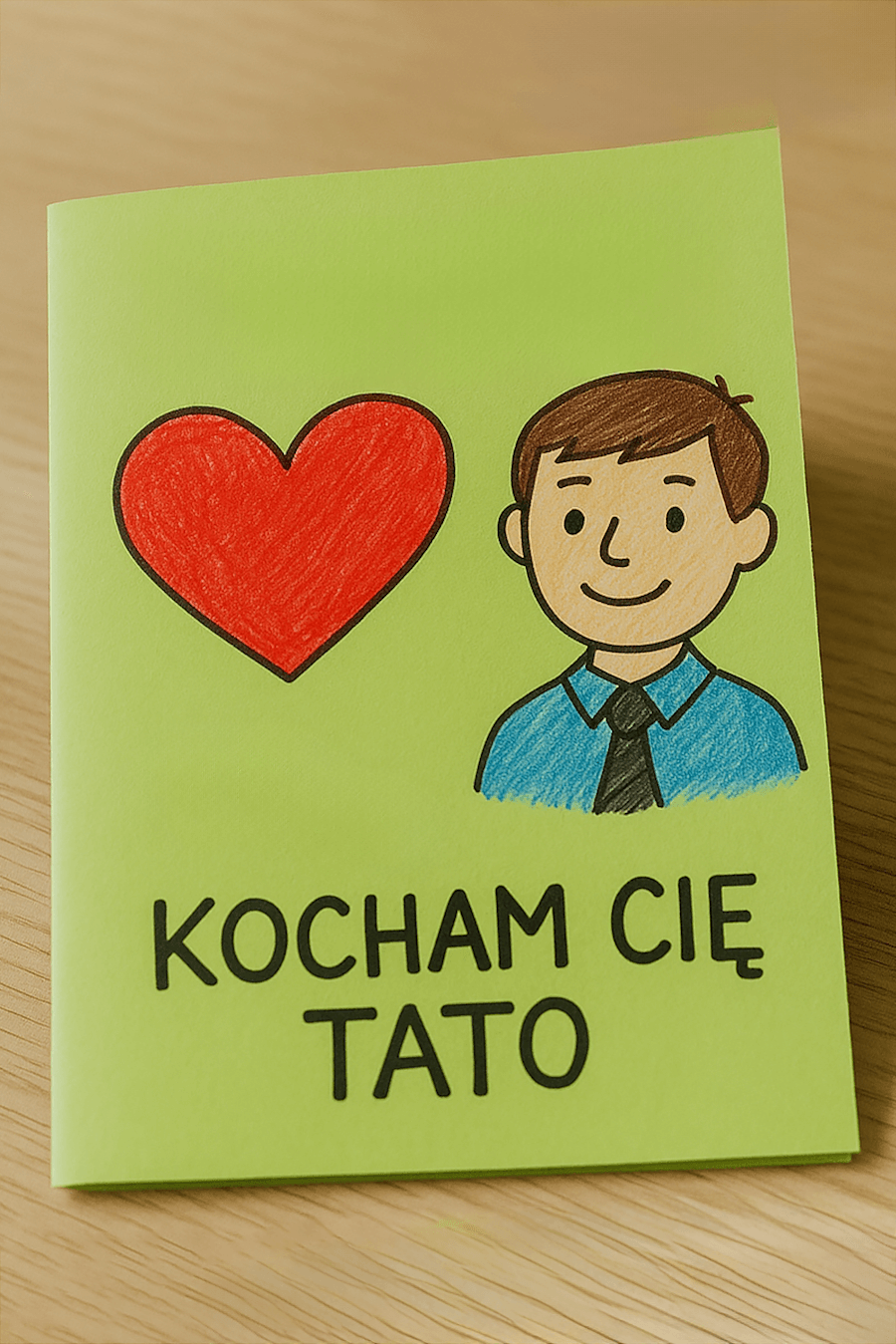 Laurka serce i wizerunek dla taty