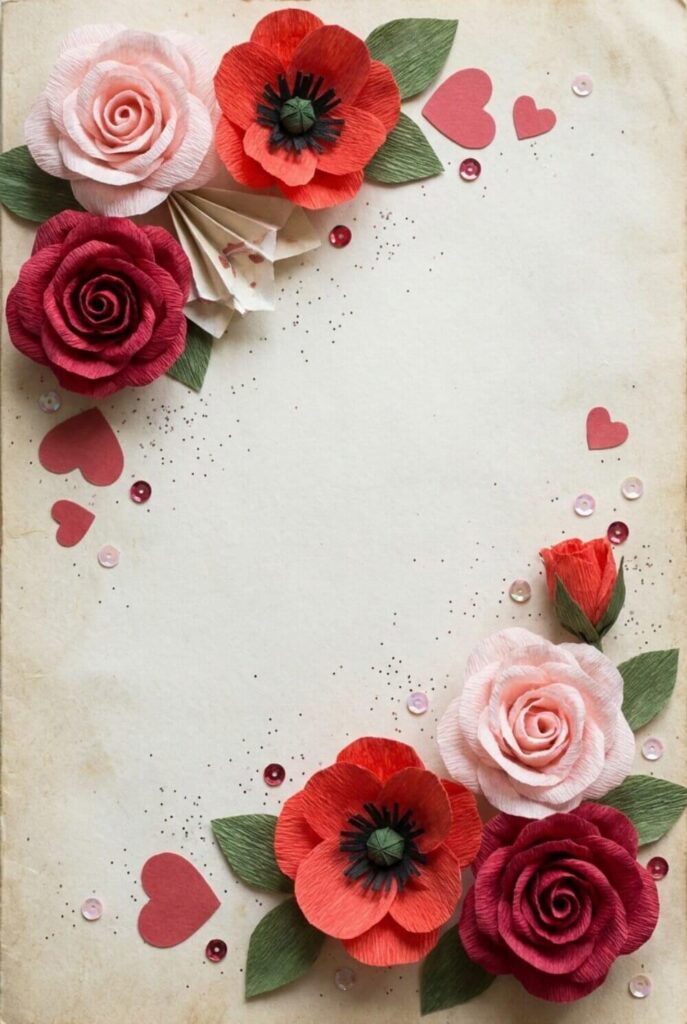 Laurka dla mamy lub babci z kwiatami 3D i miejscem na dedykację