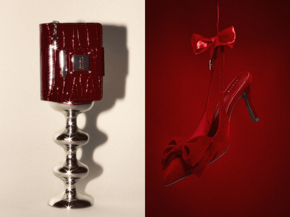 CZerwona torebka i szpilki