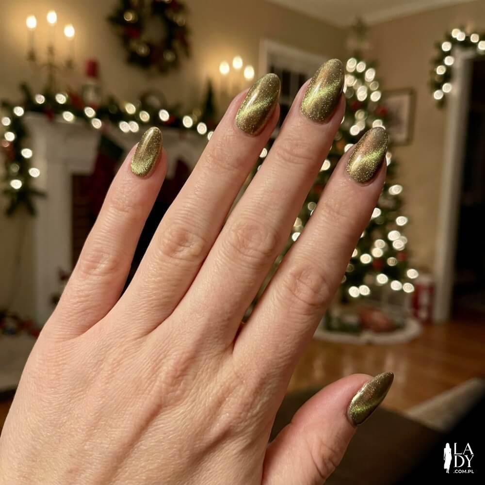 Mieniące się paznokcie magnetyczne typu velvet nails z efektem trójwymiarowej głębi