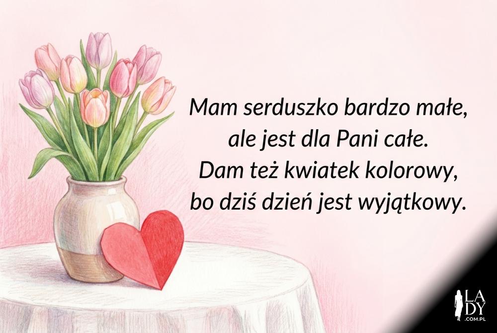 Tulipany i rymowanka dla pani z przedszkola