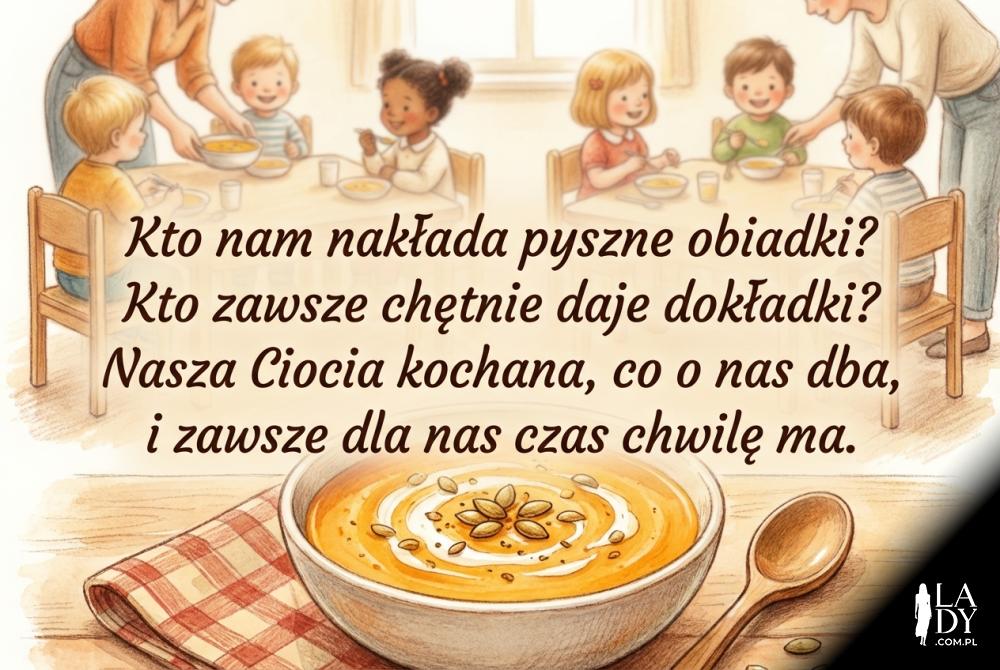 Wierszyk dla kucharki i pomocy w przedszkolu