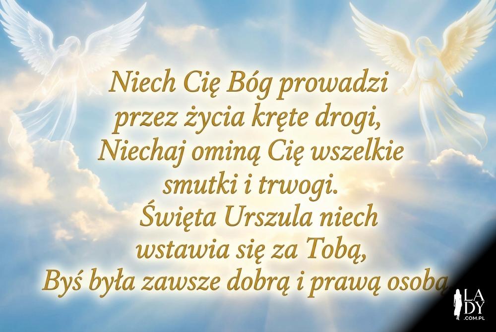 Religijne życzenia z motywem nieba na imieniny Urszuli