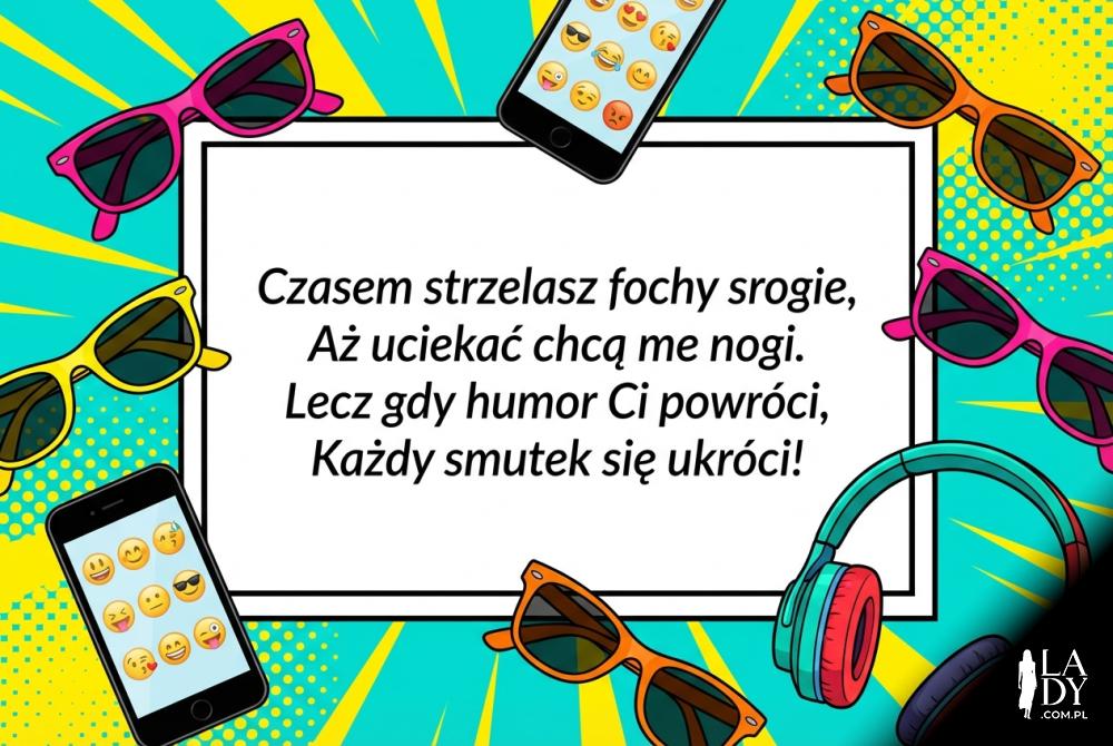 Zabawny wierszyk dla córki z młodzieżowymi akcesoriami