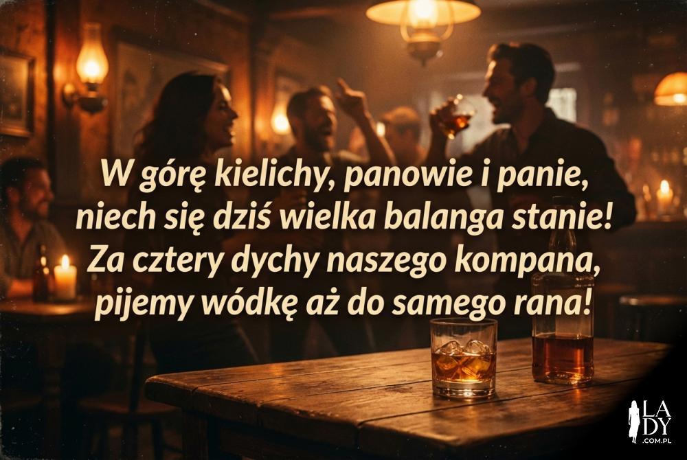 Toast urodzinowy z wierszykiem na 40 lat