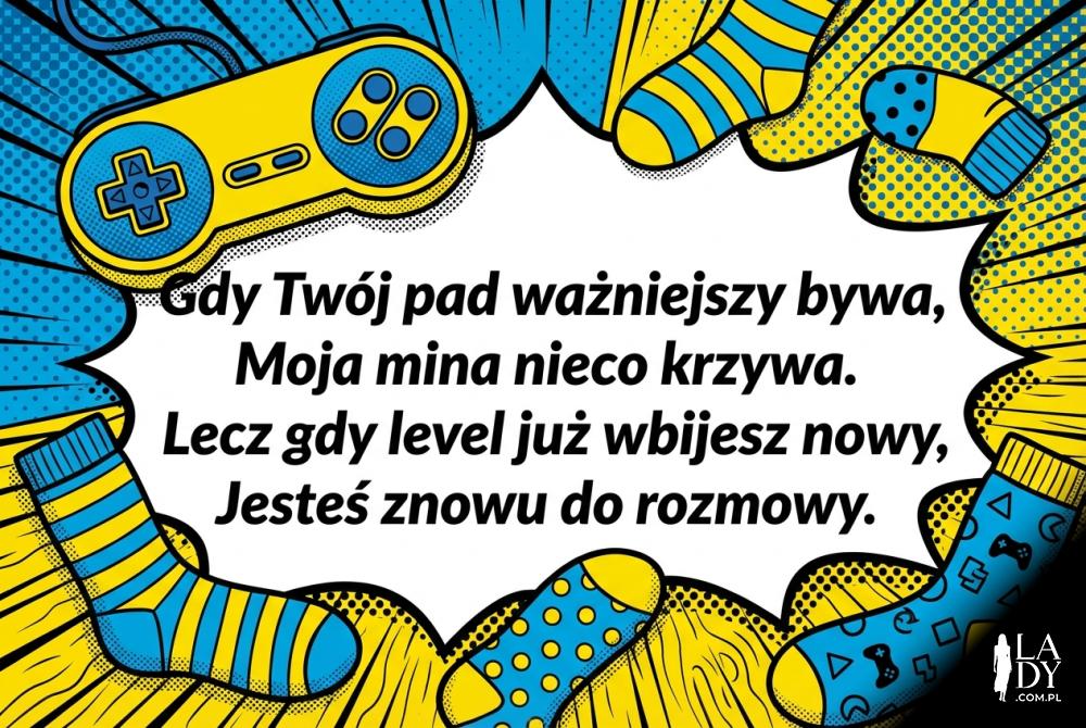 Pad do gry i śmieszny wierszyk dla chłopaka Pad do gry i śmieszny wierszyk dla chłopaka