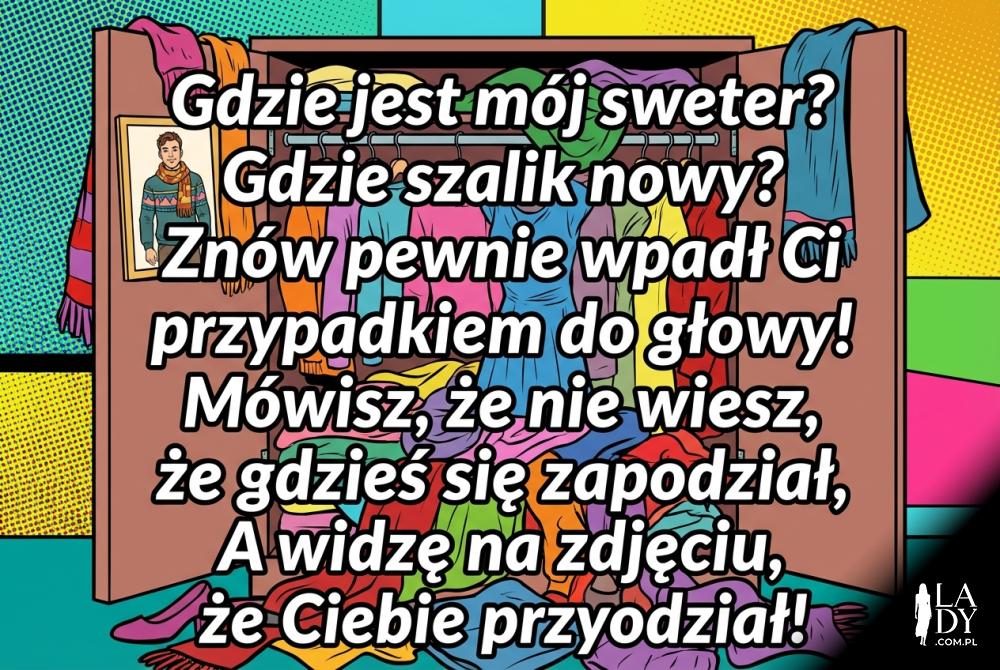 Zabawny wierszyk dla siostry o pożyczaniu ubrań