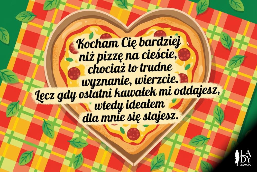 Zabawna rymowanka dla par o miłości i pizzy Zabawna rymowanka dla par o miłości i pizzy