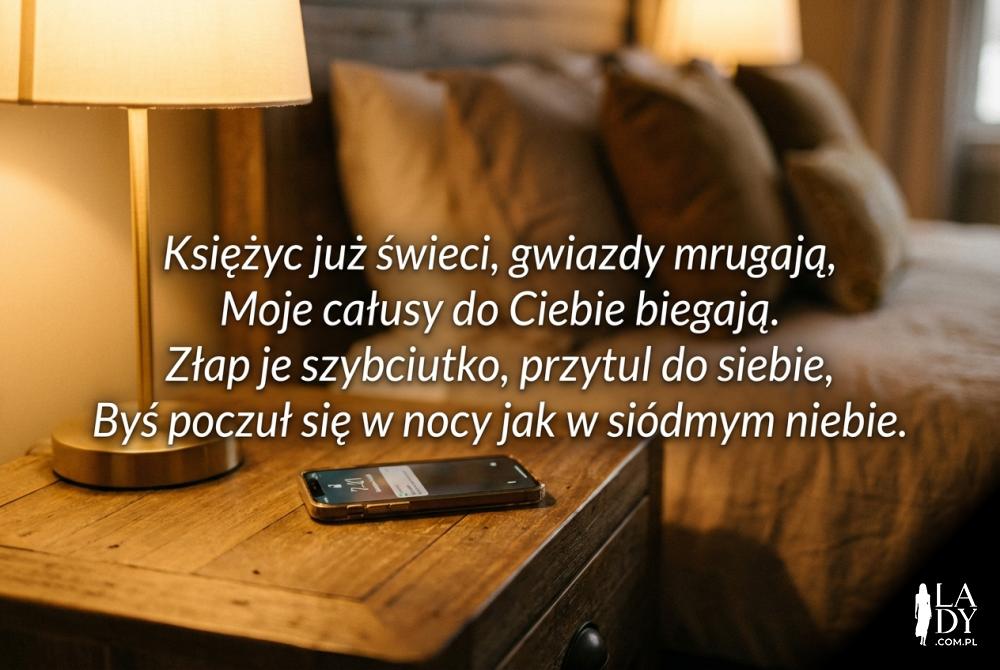 Krótki wierszyk SMS na dobranoc przy nocnej lampce Krótki wierszyk SMS na dobranoc przy nocnej lampce