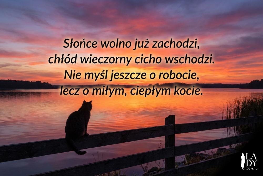 wierszyk na niedzielny wieczór zachód słońca