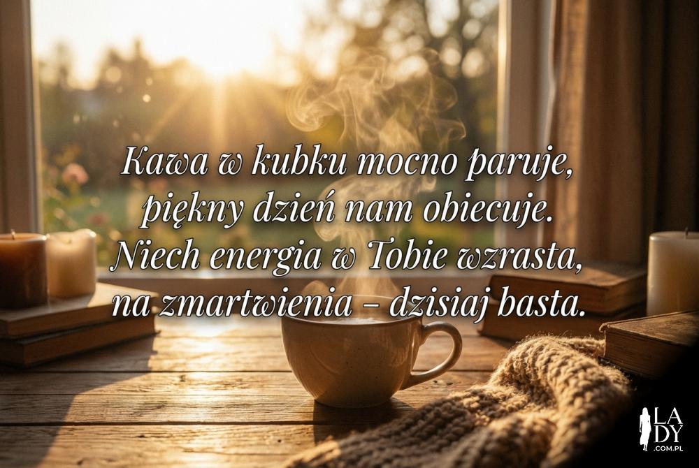 Parująca kawa w porannym słońcu Parująca kawa w porannym słońcu