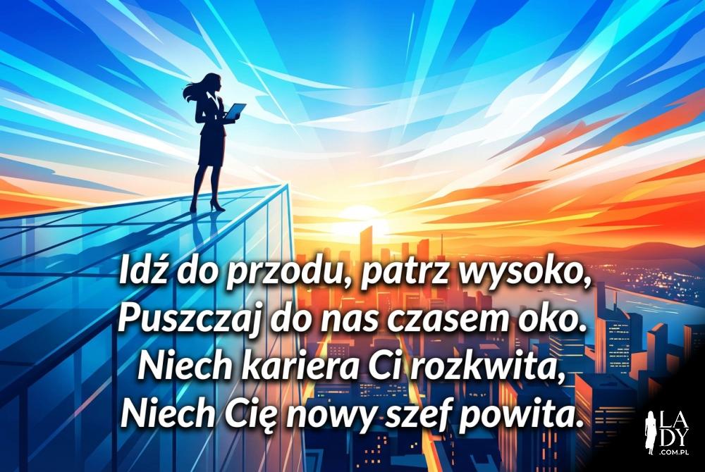 Kobieta patrząca na panoramę miasta o wschodzie