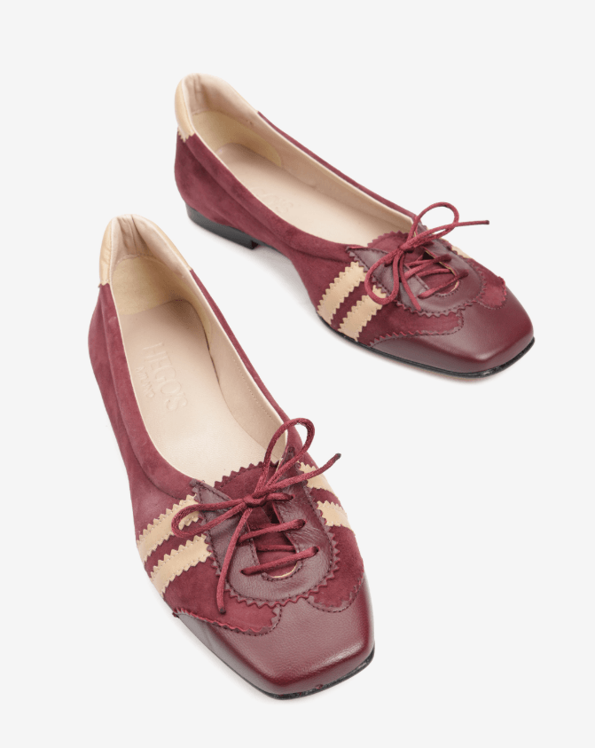 Baleriny Hego’s Milano 2088 Nappa Bordo